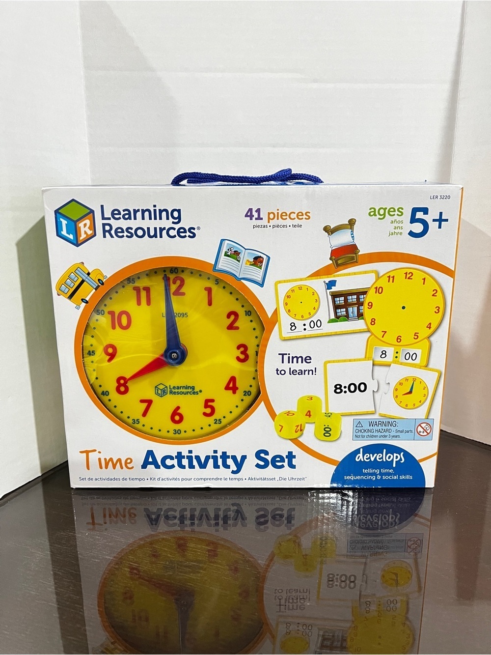 Learning Resources Time Activity Set Time Clock Time Cards About Time Ages 5+